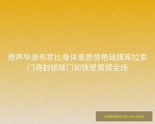 原声毕录布罗比身体素质惊艳瑞媒库拉索门将封锁球门如铁壁震撼全场